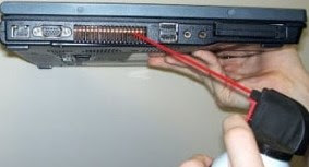 zócalo del ordenador portátil