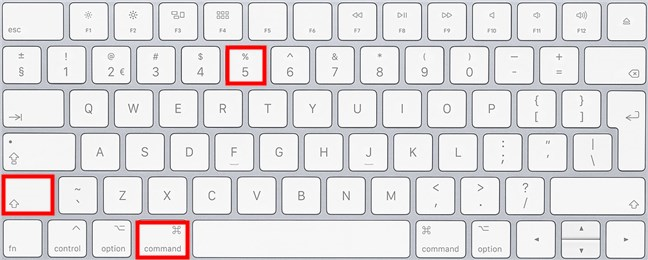 Presione las teclas resaltadas para abrir la aplicación y capturar rápidamente la pantalla en Mac