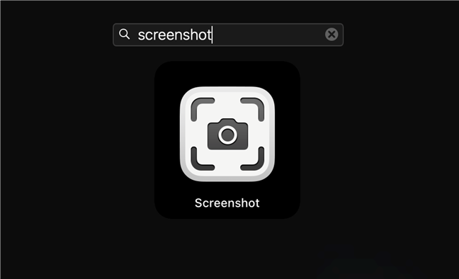 Encuentre la aplicación para tomar una captura de pantalla en Mac