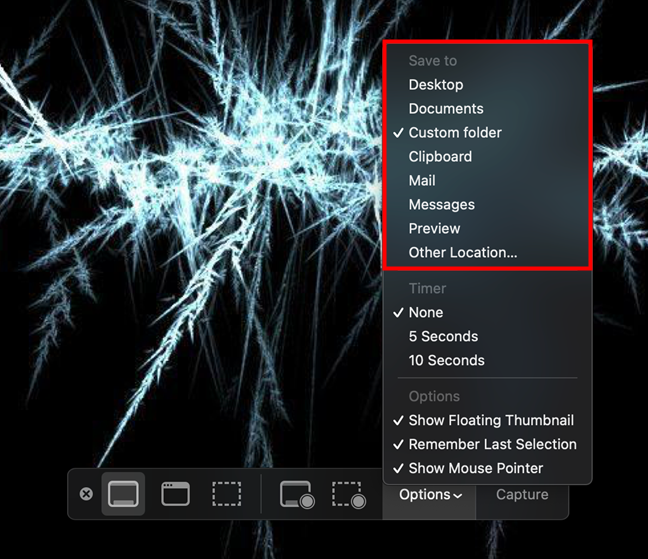 Cómo configurar la ubicación de la captura de pantalla en Mac