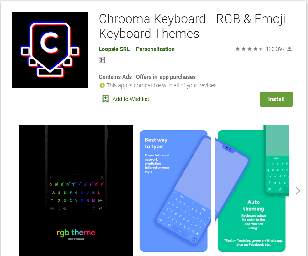 teclado croma