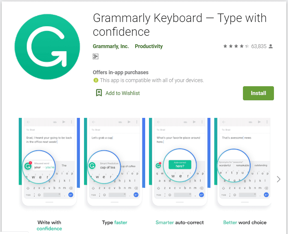 teclado gramaticalmente