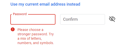 Elige una contraseña compleja