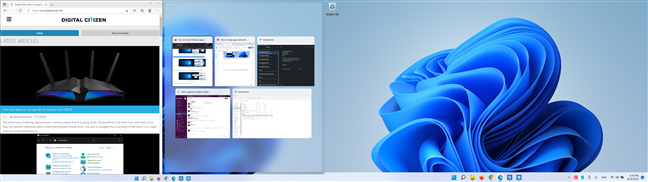 Alinee la ventana con la mitad izquierda del monitor secundario en Windows 11
