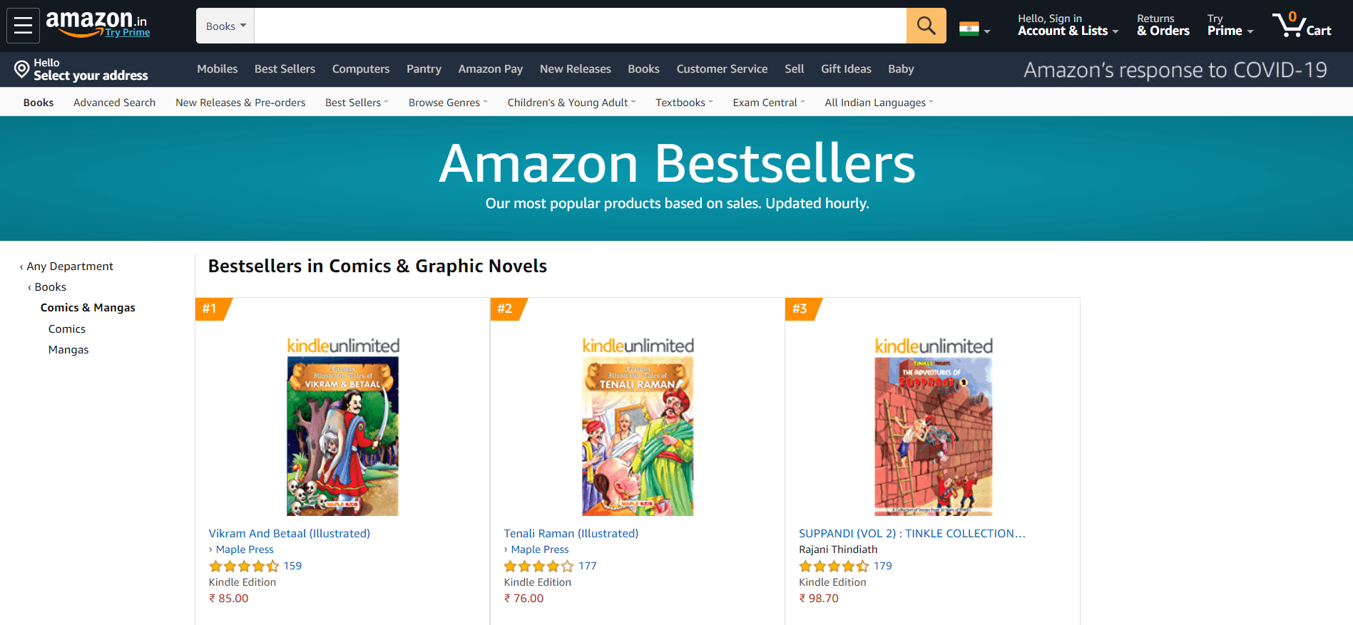 Los más vendidos de Amazon