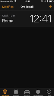 Aplicación de reloj en iPhone