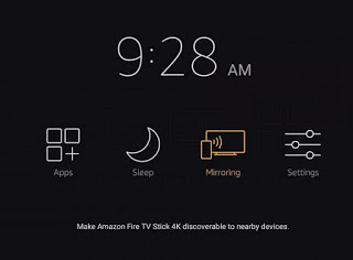 Reflejo de Fire TV Stick palo de televisión