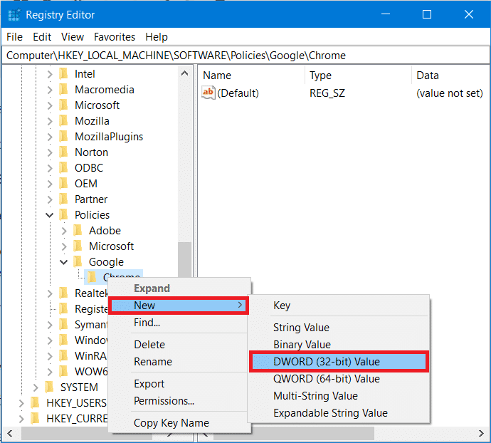 Haga clic con el botón derecho en la tecla 