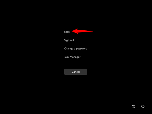 W systemie Windows 11 zablokuj ekran z poziomu ekranu Ctrl + Alt + Delete