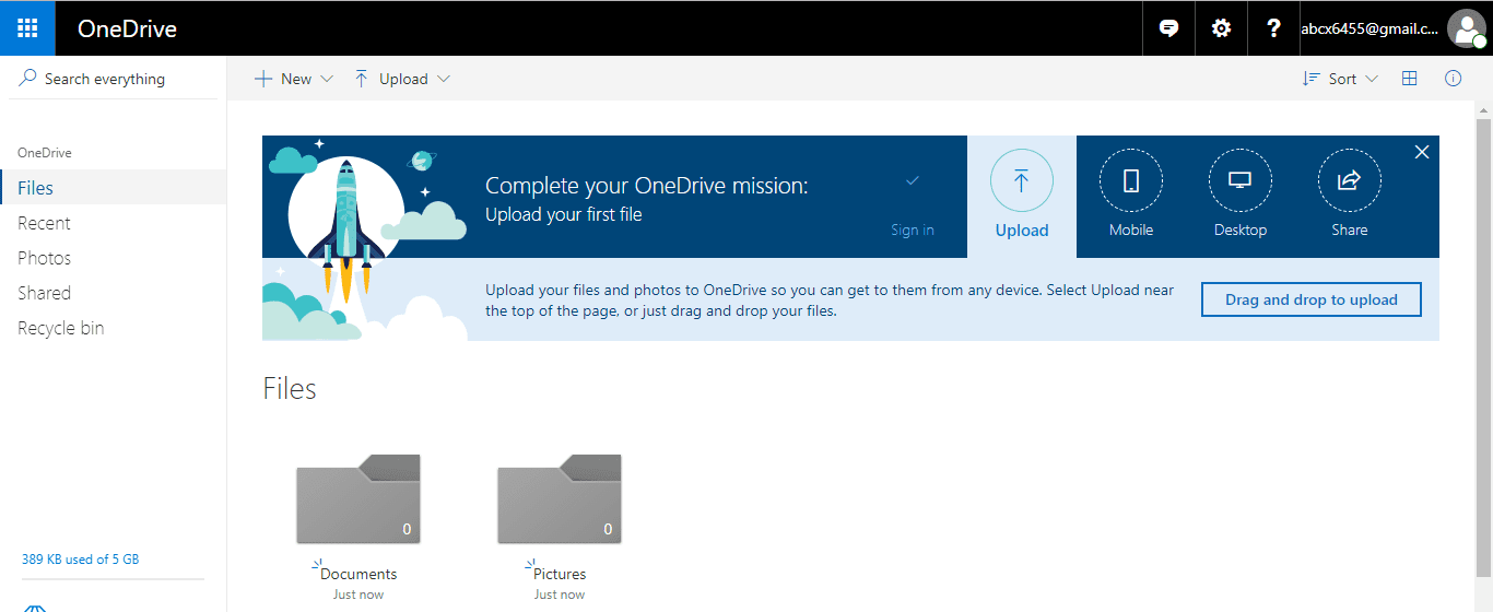 Se creará una cuenta de OneDrive |  Cómo usar OneDrive en Windows 10