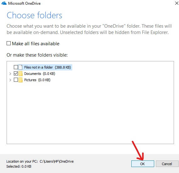 Haga clic en Aceptar
