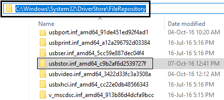 usbstor en el repositorio de archivos arreglar usb no reconocido por error de windows