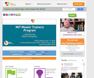 Sitio web de MIT App Inventor