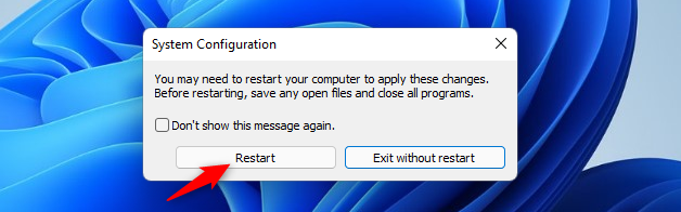 Reinicie Windows 11 en modo seguro