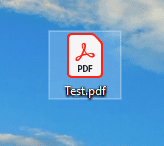 La extensión del archivo cambiará a .pdf