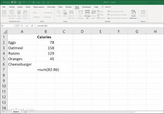 suma excel fórmula de muestra