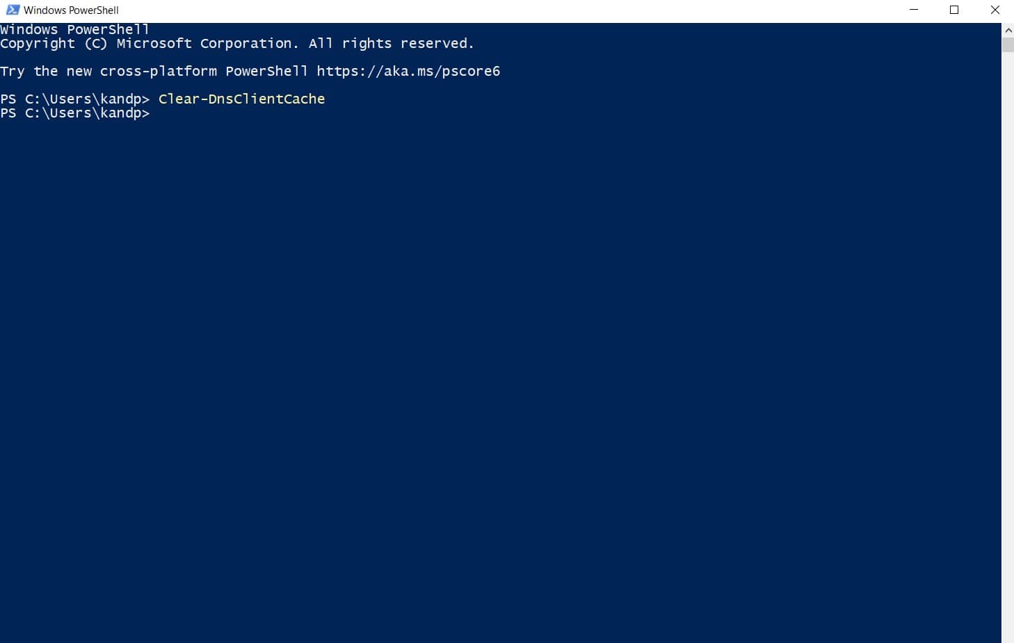 Clear-DnsClientCache |  Vaciar y restablecer la caché de DNS