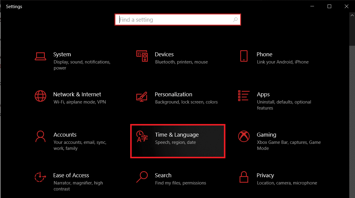 Tiempo e Idioma. | ¿Cómo restablecer su teclado a la configuración predeterminada en Windows 10?