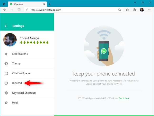 Abrir Bloqueado en WhatsApp Web