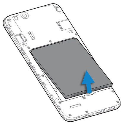Deslice y retire la parte posterior del cuerpo de su teléfono y luego retire la batería |  Arreglar el teléfono Android sigue reiniciando al azar