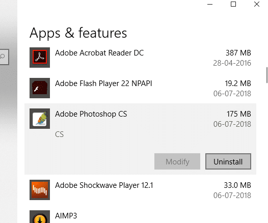Haga clic en 'Desinstalar'.