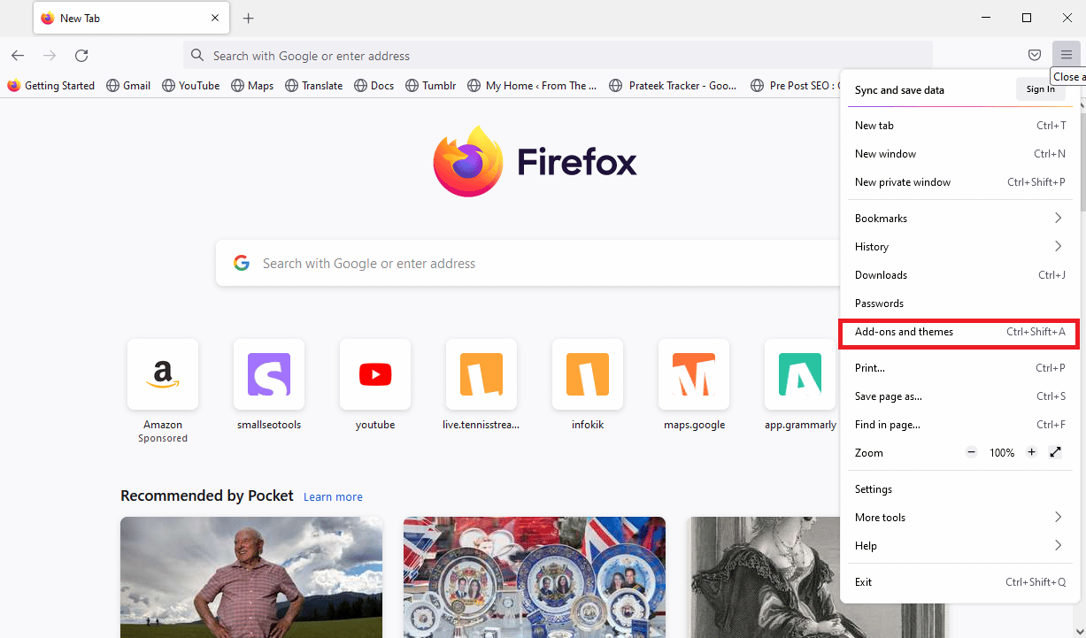 Ubique y haga clic en Complementos y temas