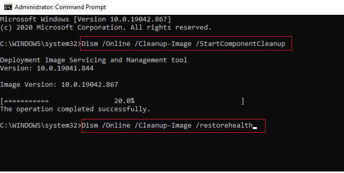 Ejecute las líneas de comando SFC y DISM para reparar los archivos del sistema.  Reparar el contenedor de complementos para Firefox no funciona