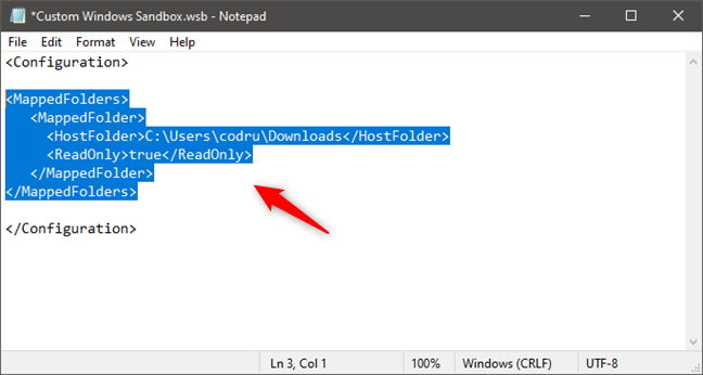 Compartir una carpeta con Windows Sandbox