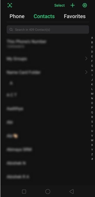 Primero, abra la aplicación de Contactos predeterminada en su teléfono.  |  Transferir contactos a un nuevo teléfono Android