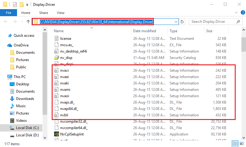 Controlador de pantalla NVIDIA NVACI NVAEI, etc.