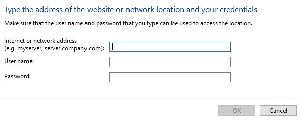 Escriba uno por uno el nombre de usuario y la contraseña de cada máquina conectada a la red