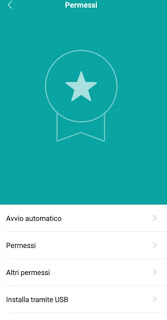 pantalla de permiso