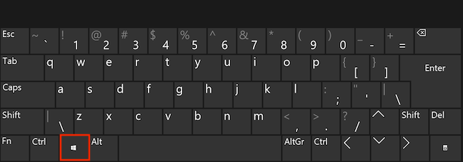 Presione Windows en su teclado y comience a escribir