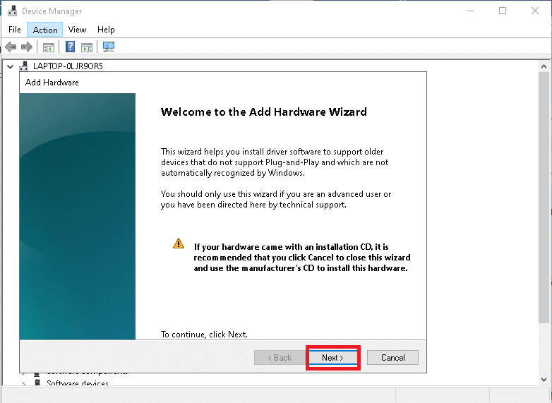 Agregar asistente de hardware