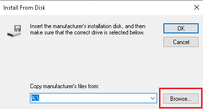 agregar hardware heredado. haga clic en navegar. cómo solucionar el problema del túnel de Hamachi en Windows 10