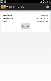 Aplicación de servidor FTP WiFi