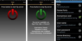 aplicación de servidor ftp