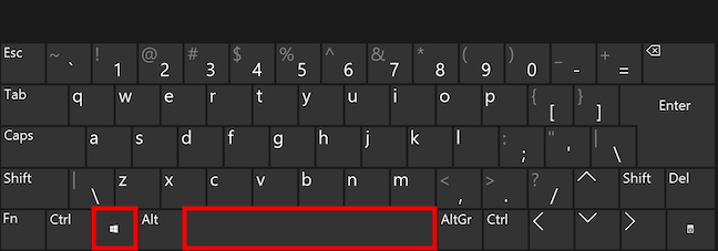 Cómo cambiar el idioma en el teclado usando Win + barra espaciadora