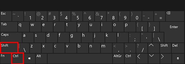 El atajo de teclado para cambiar el diseño