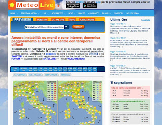 Sitio web de WeatherLive