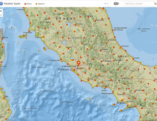 Sitio web de Weather Spark