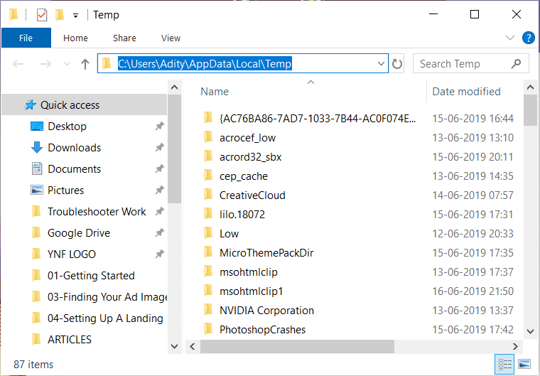 Aquí, haga doble clic en Windows como se muestra en la imagen de abajo |  Cómo eliminar archivos temporales en Windows 10