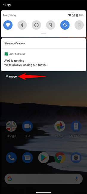 Presiona en Administrar