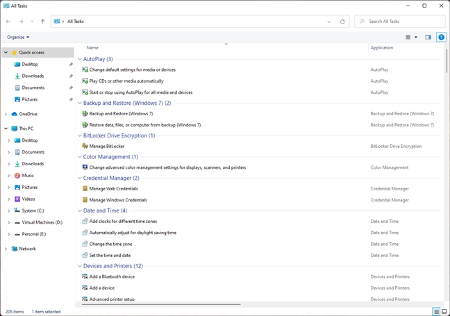 Modo Dios en Windows 11