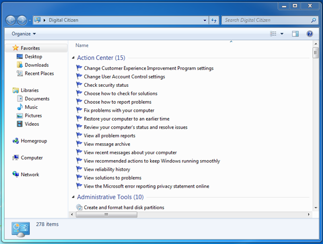 Modo Dios en Windows 7