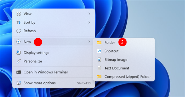 Crear una nueva carpeta
