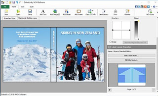 Etiqueta de disco en un disquete
