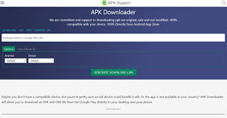 Página de descarga de APK Descargador de APK