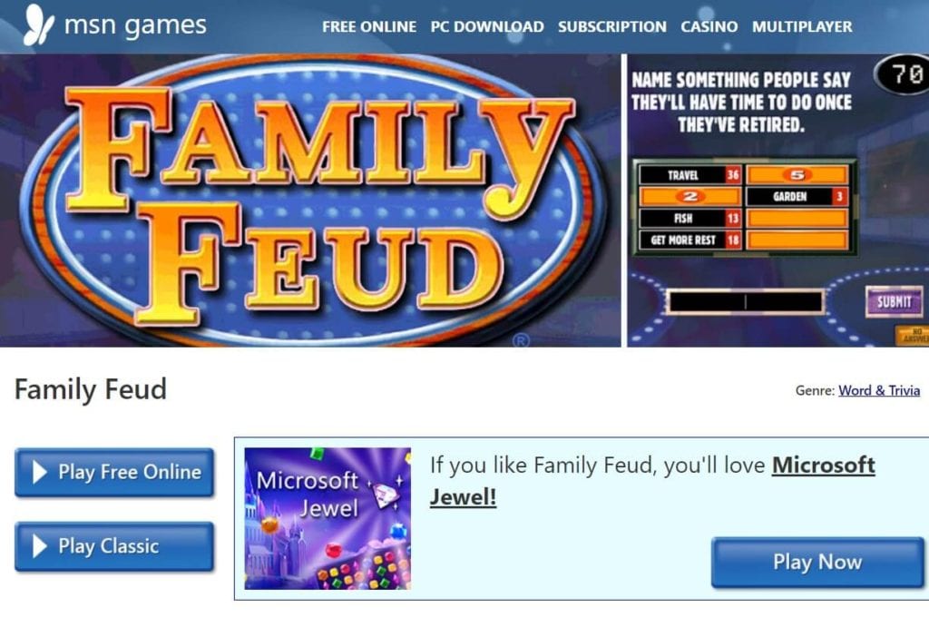 Juego en línea Family Feud por MSN |  Cómo jugar Family Feud en Zoom