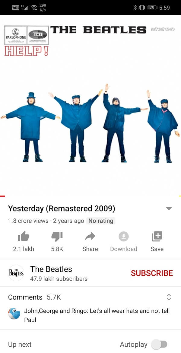 reproducir el video